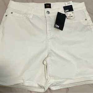 Lee Women's Classic White Jean Shorts